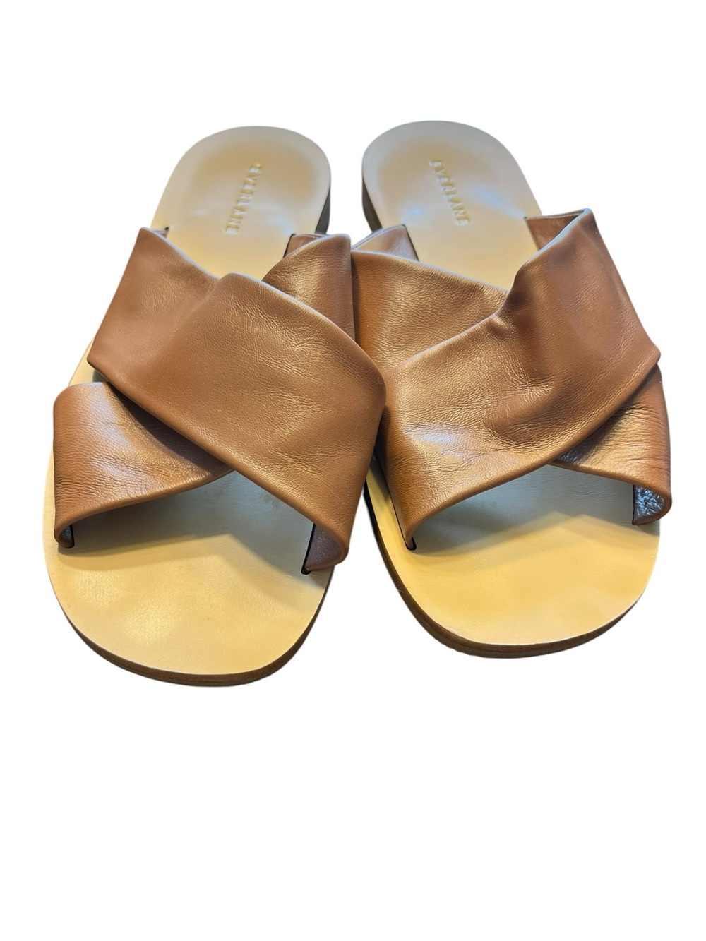 EVERLANE Siena Brown Day Crossover Sandal - Picture 2 of 4